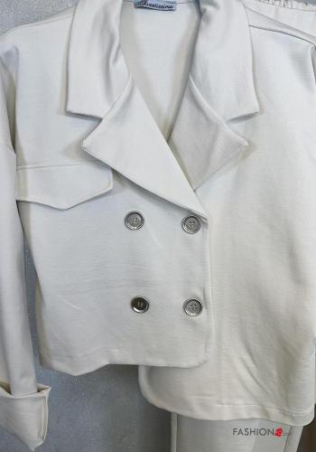 Traje de mujer con bolsillos con botones con elástico - ph 4