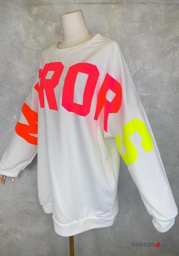 Bedrucktes Sweatshirt aus Baumwolle - ph 2