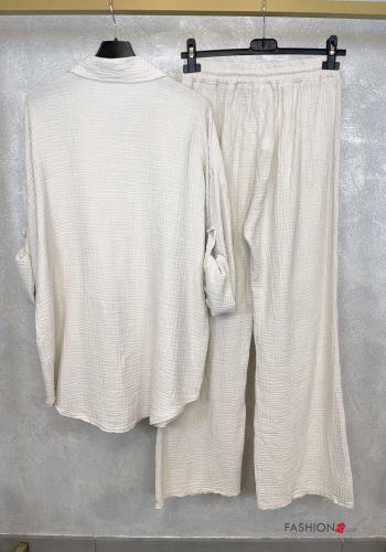 Cotton Co-ord with buttons with pockets - ph 4