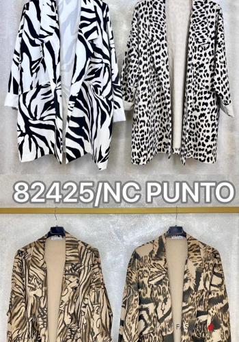 Blazer in Cotone Fantasia animalier con tasche senza fodera - ph 3