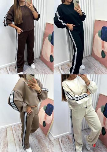 long sleeve crew neck Sports set with pockets with elastic - ph 2