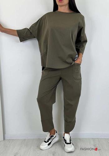 Cotton Co-ord with pockets 3/4 sleeve - ph 2