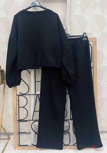 long sleeve crew neck Sports set with pockets with elastic - ph 6