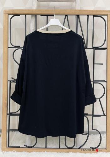 heart motif Long sleeved top with v-neck - ph 3