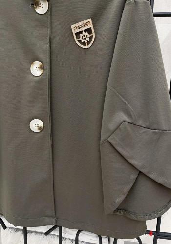 Cotton Jacket with buttons 3/4 sleeve - ph 4