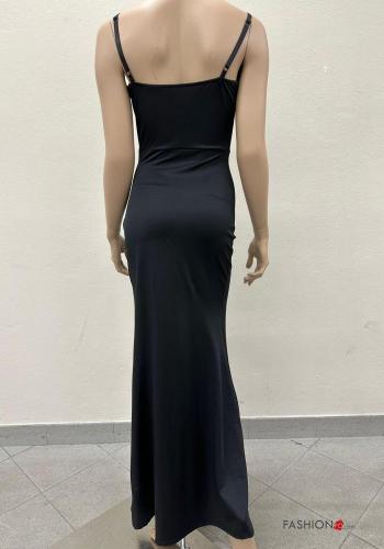 sleeveless long Dress with split - ph 2