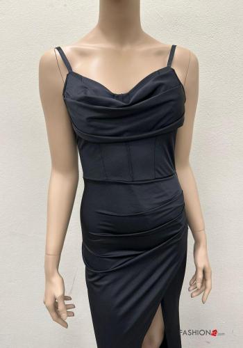 sleeveless long Dress with split - ph 4