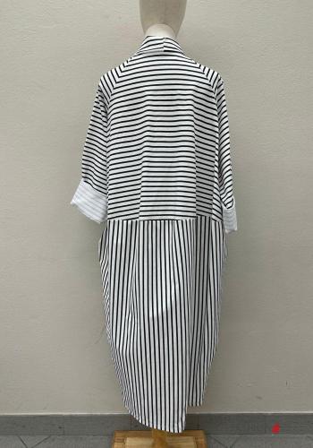 Blouson léger en Coton Imprimé à rayures manches à trois-quarts - ph 2