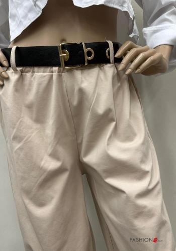 Hose aus Baumwolle mit Gürtel - ph 4