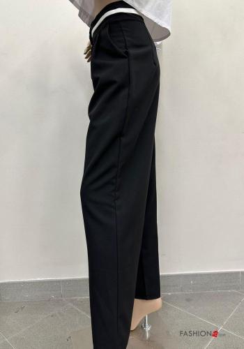 wide leg Hose mit Knöpfen mit Taschen - ph 2