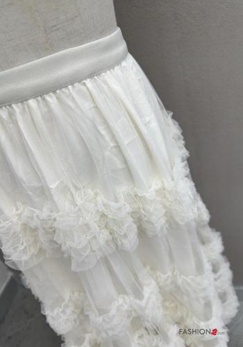 Jupe tulle longue à volants avec élastique - ph 4