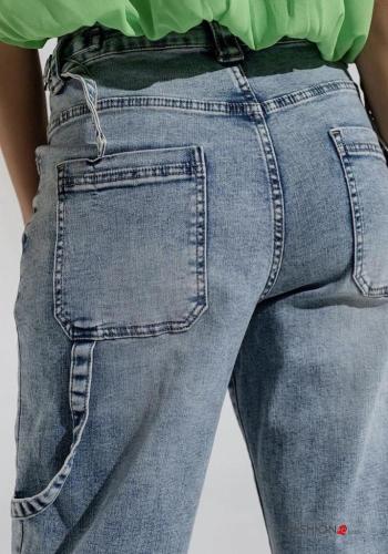 with buckle Cotton Jeans with buttons with zip - ph 5