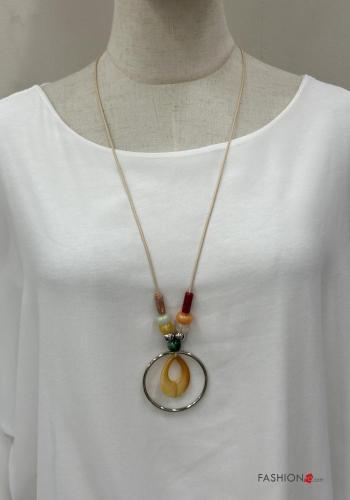 Blusa cuello redondo con nodo con collar manga tres cuartos - ph 2