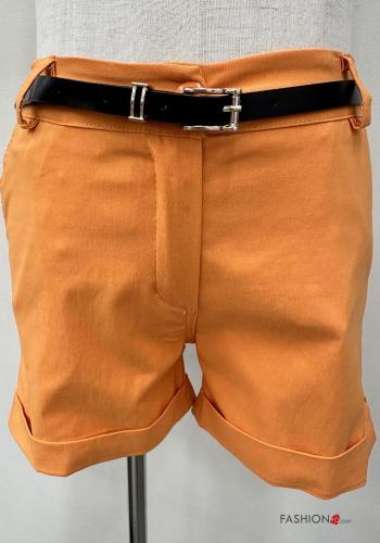 Pantaloncino Short con cintura con zip con tasche con bottoni - ph 4