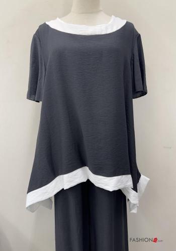 Ensemble coordonné manches courtes oversize col rond avec élastique - ph 2