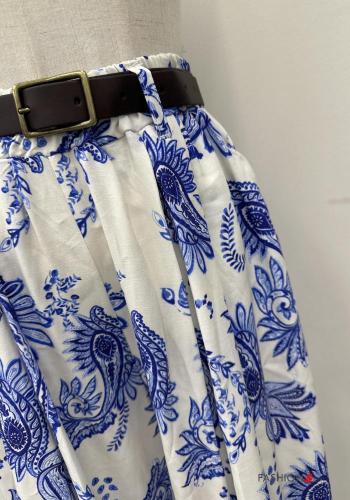 Hose aus Leinen mit Gürtel mit gummizug mit Taschen - ph 3