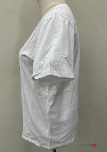 Embroidered short sleeve crew neck Cotton T-shirt - ph 4