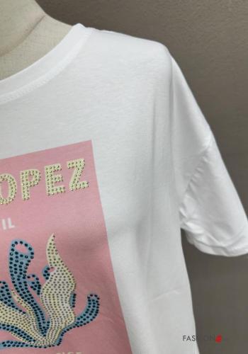 Places and countries print short sleeve crew neck Cotton T-shirt - ph 3