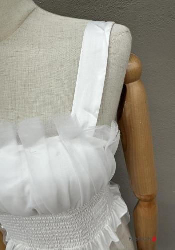 sleeveless mini tulle Top with elastic - ph 3