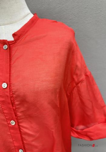 Camicia in Seta con bottoni maniche a tre quarti - ph 3