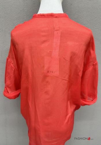 Camicia in Seta con bottoni maniche a tre quarti - ph 4