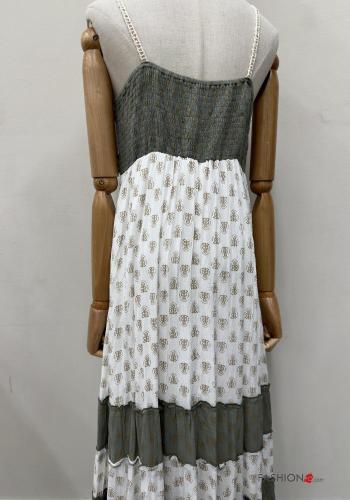 sleeveless long knitted Dress with string - ph 4