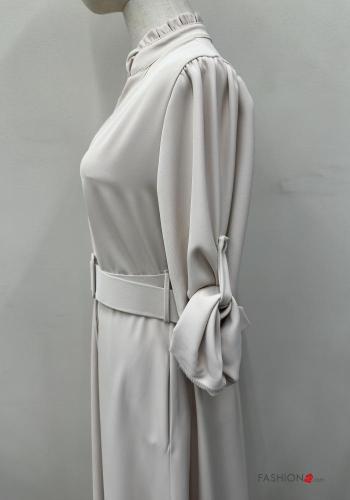 Kleid mit Gürtel mit Knöpfen - ph 5