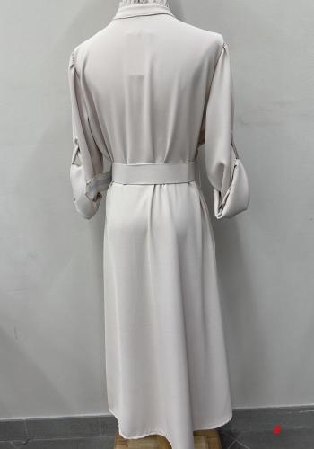 Kleid mit Gürtel mit Knöpfen - ph 6