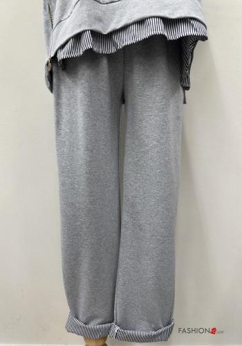 Coordinato in Cotone girocollo oversize maniche corte con elastico - ph 3