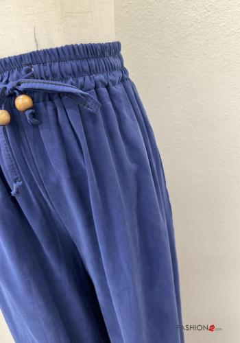 wide leg Chino mit kordelzug mit gummizug - ph 4