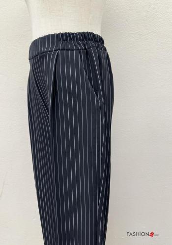 Striped Trousers with pockets with elastic - ph 3