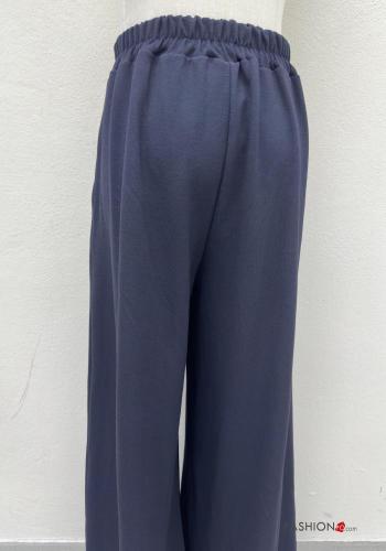 wide leg Hose mit Taschen mit gummizug - ph 5