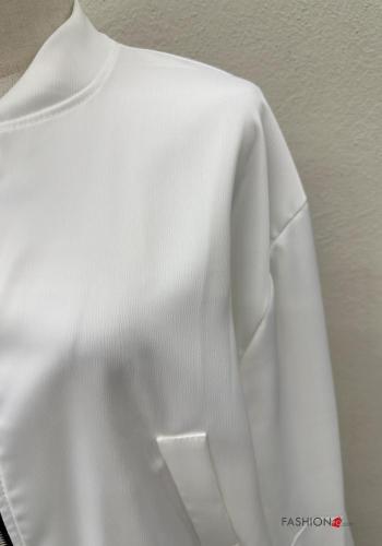 long sleeve Jacket with pockets with drawstring with zip - ph 3