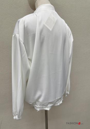 long sleeve Jacket with pockets with drawstring with zip - ph 5