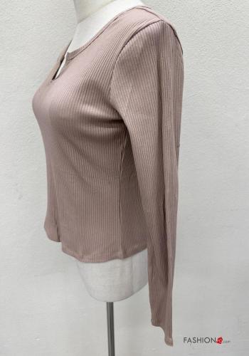Gerippte Langarmshirt aus Baumwolle - ph 4
