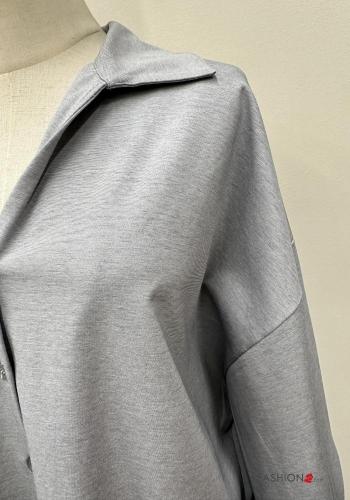Camicia in Cotone maniche lunghe maniche a palloncino con colletto con bottoni - ph 3