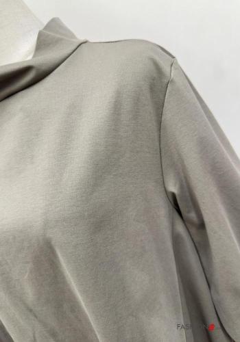 Camisola de mangas compridas em Algodão manga comprida assimétrico - ph 3