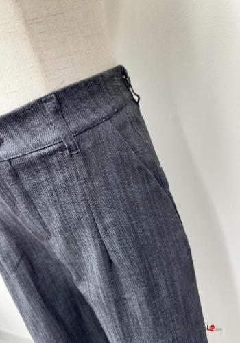 Jeans en Coton à boutons avec fermeture éclair avec poches - ph 3