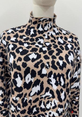 Animal print long sleeve Rollneck - ph 2