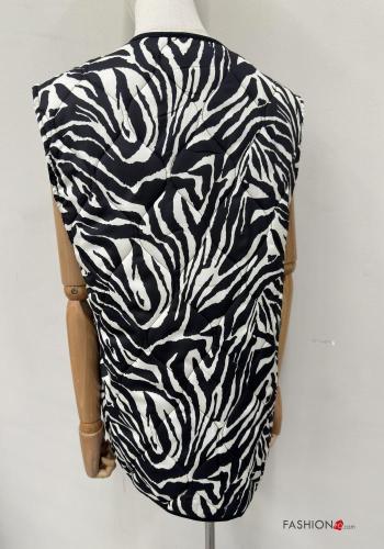 Animal print Gilet with buttons - ph 3