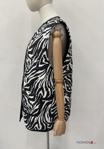 Animal print Gilet with buttons - ph 5