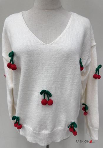 long sleeve Sweater with v-neck - ph 2