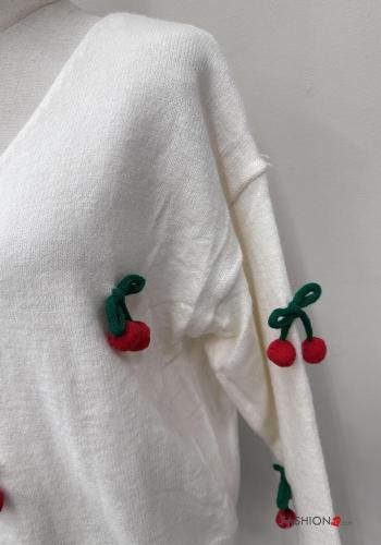 long sleeve Sweater with v-neck - ph 4