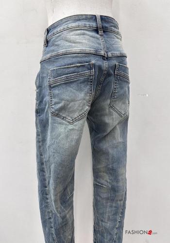 Cotton Jeans with buttons with zip with pockets - ph 4