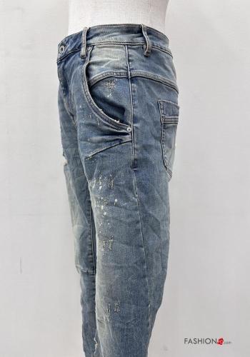 Cotton Jeans with buttons with zip with pockets - ph 5