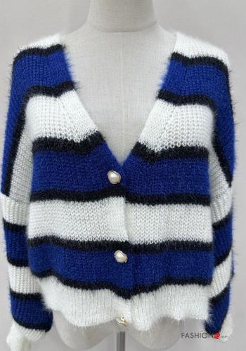 Striped Cardigan with buttons with v-neck - ph 2