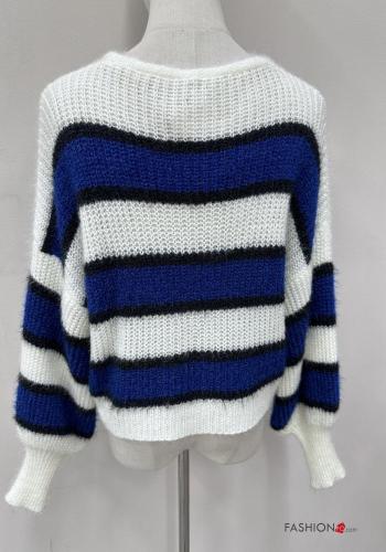 Striped Cardigan with buttons with v-neck - ph 3