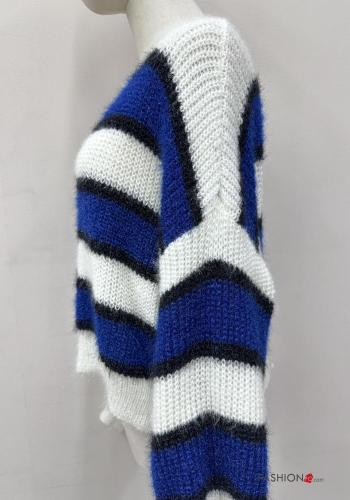 Striped Cardigan with buttons with v-neck - ph 5