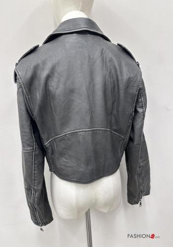 Blouson Style Motard Imprimé coloré - ph 4