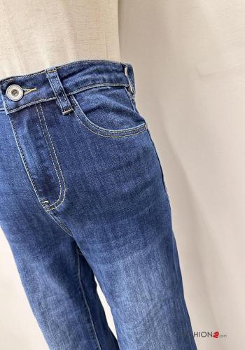 Jeans in Cotone Fantasia colorata - ph 3